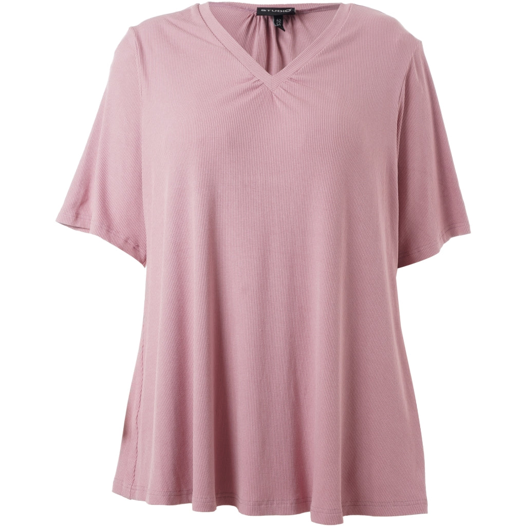 Studio SLykke rib T-shirt T-Shirt Rose