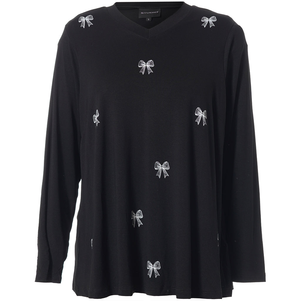 Studio SMella Blouse Blouse Black with white