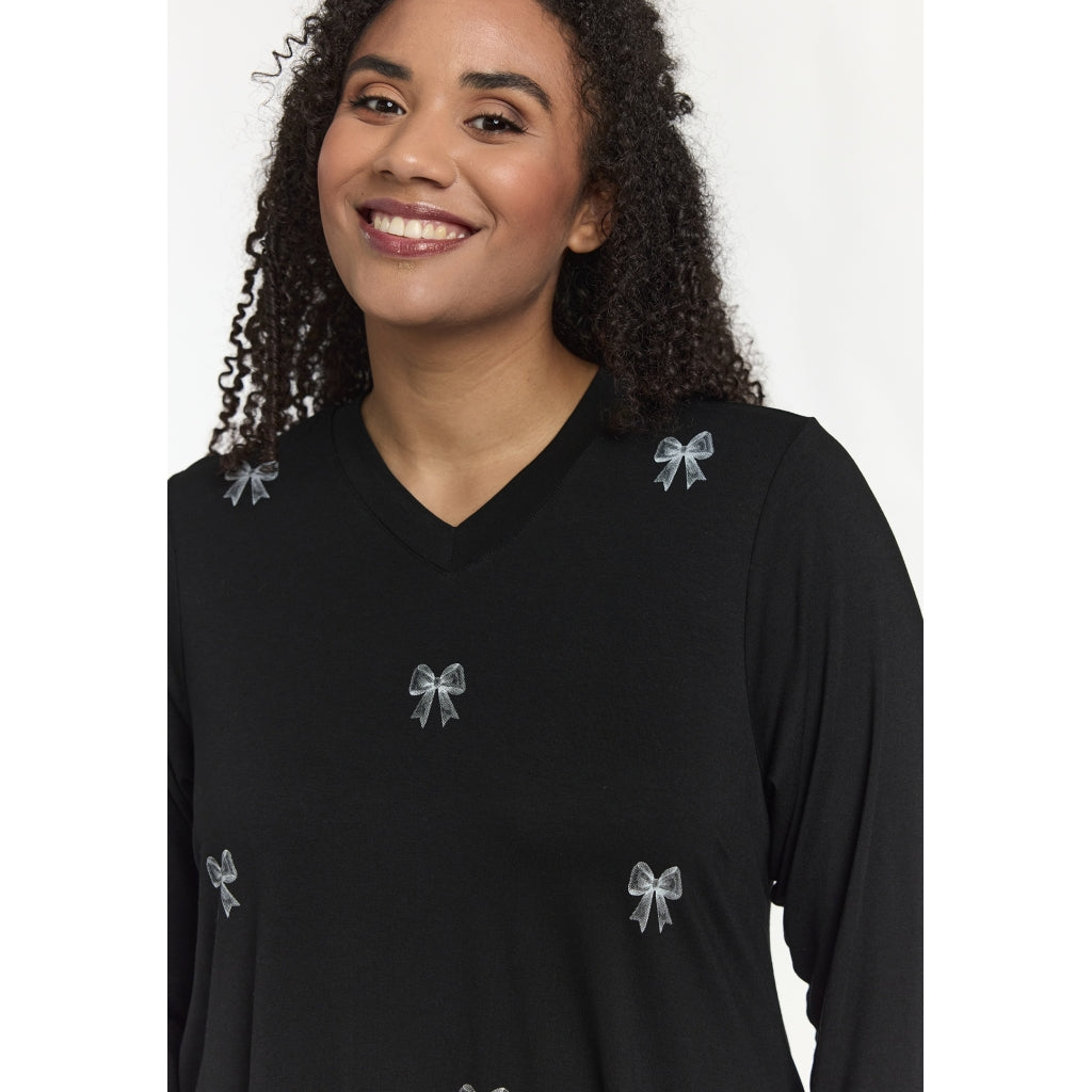 Studio SMella Blouse Blouse Black with white