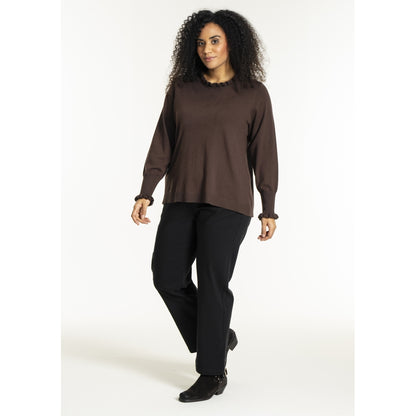 Studio SNaila Knit Blouse Blouse Brown
