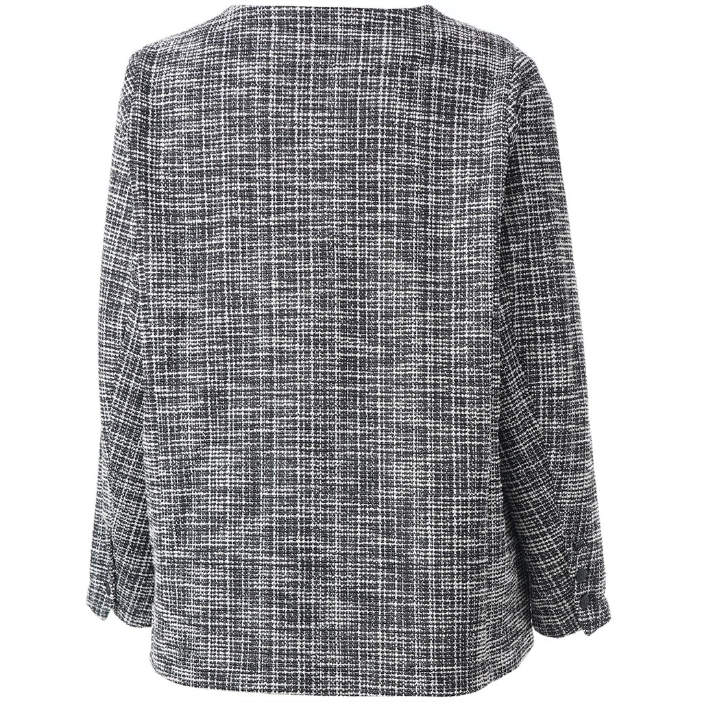 Studio SNora Jacket Jacket Black with wide chanell checks