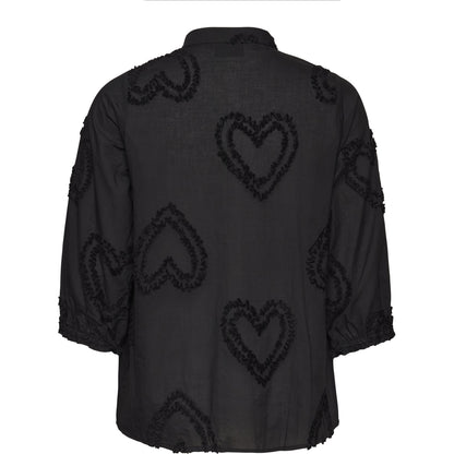 Studio SNova Shirt with hearts Shirt Black