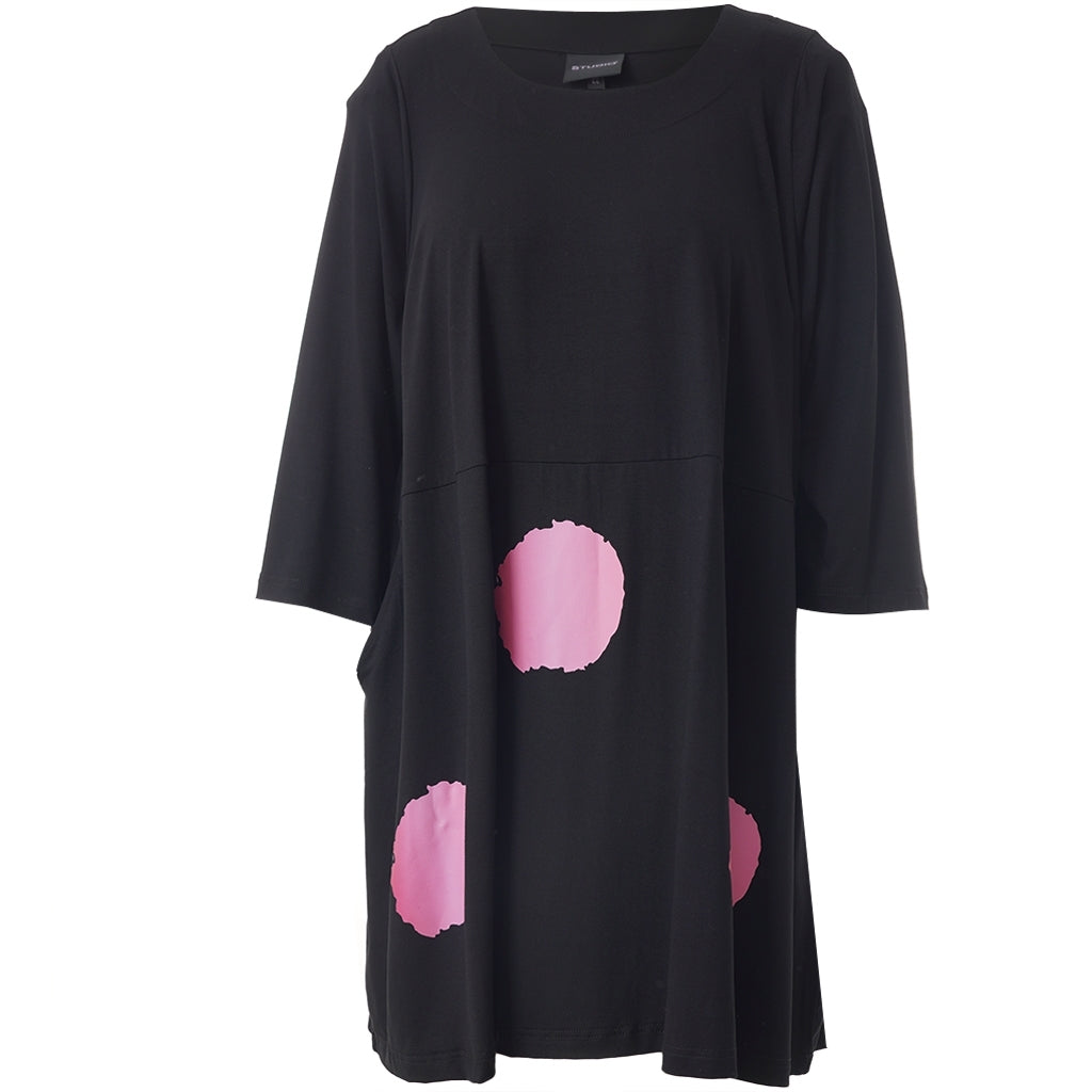 Studio SRonja Tunic Tunic Black with Pink