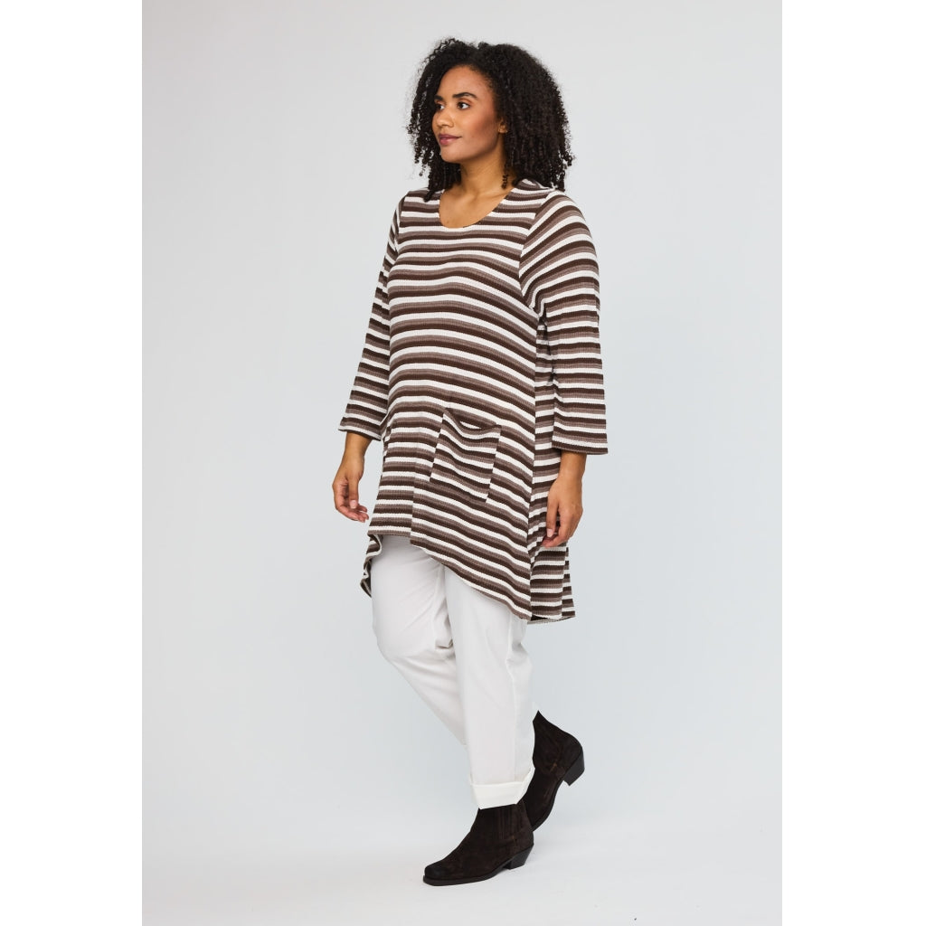 Studio SSSanne Tunic Tunic Brown white stripe