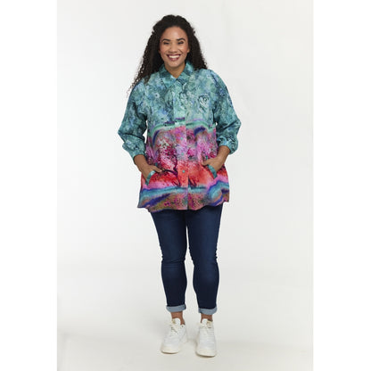 Studio SVilma Shirt Shirt Blue with pink board